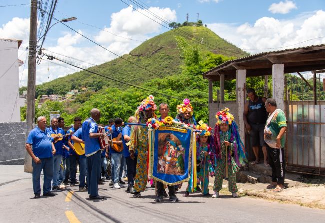 Folia de Reis no bairro Santa Tereza